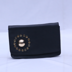 Urban Chic Black Crossbody Purse for Women Stylish Leather Shoulder Bag with Multiple Compartments