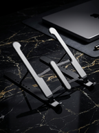 SlimLift Adjustable Laptop Stand Ergonomic ABS Plastic Stand for Desk, Office & Study