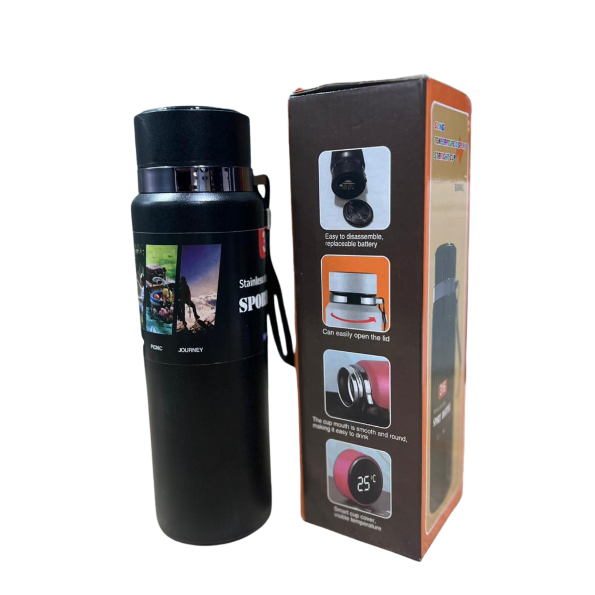 Alsultan Sports Vacuum Insulated Stainless Steel Water Bottle