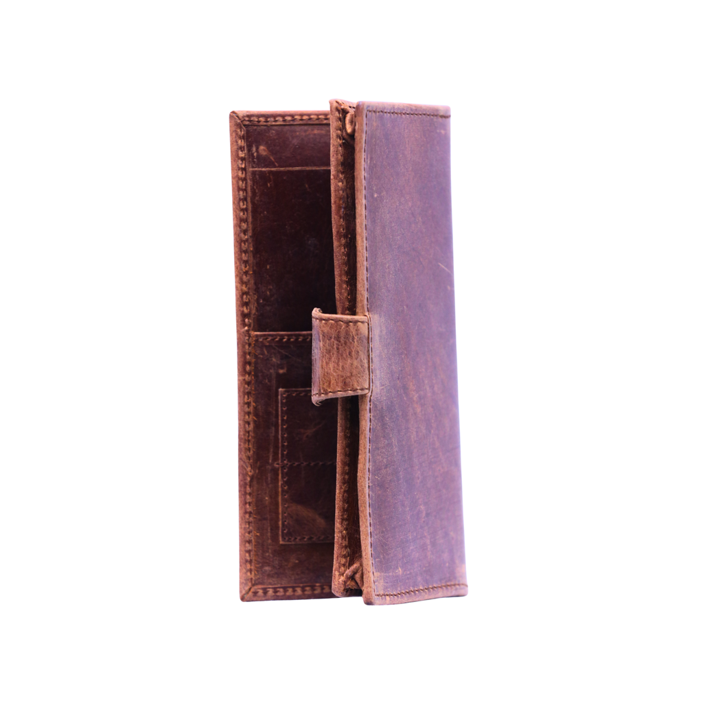 Classic Tall Snap Leather Wallet