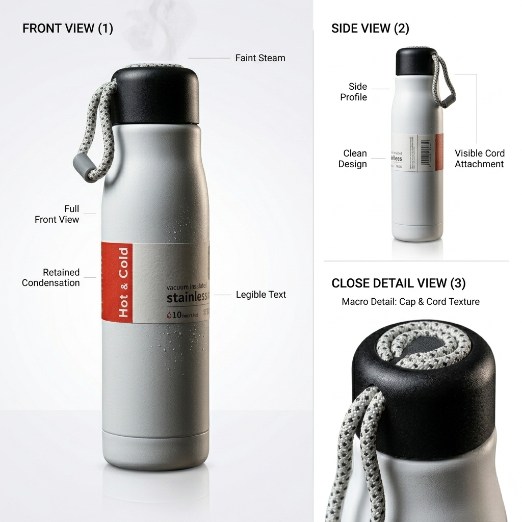Alsultan Hot & Cold Thermal Bottle Vacuum Insulated Stainless Steel Water Bottle