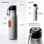 Alsultan Hot & Cold Thermal Bottle Vacuum Insulated Stainless Steel Water Bottle