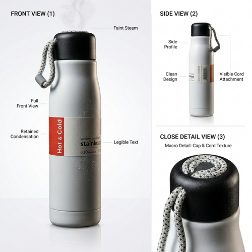 Alsultan Hot & Cold Thermal Bottle Vacuum Insulated Stainless Steel Water Bottle