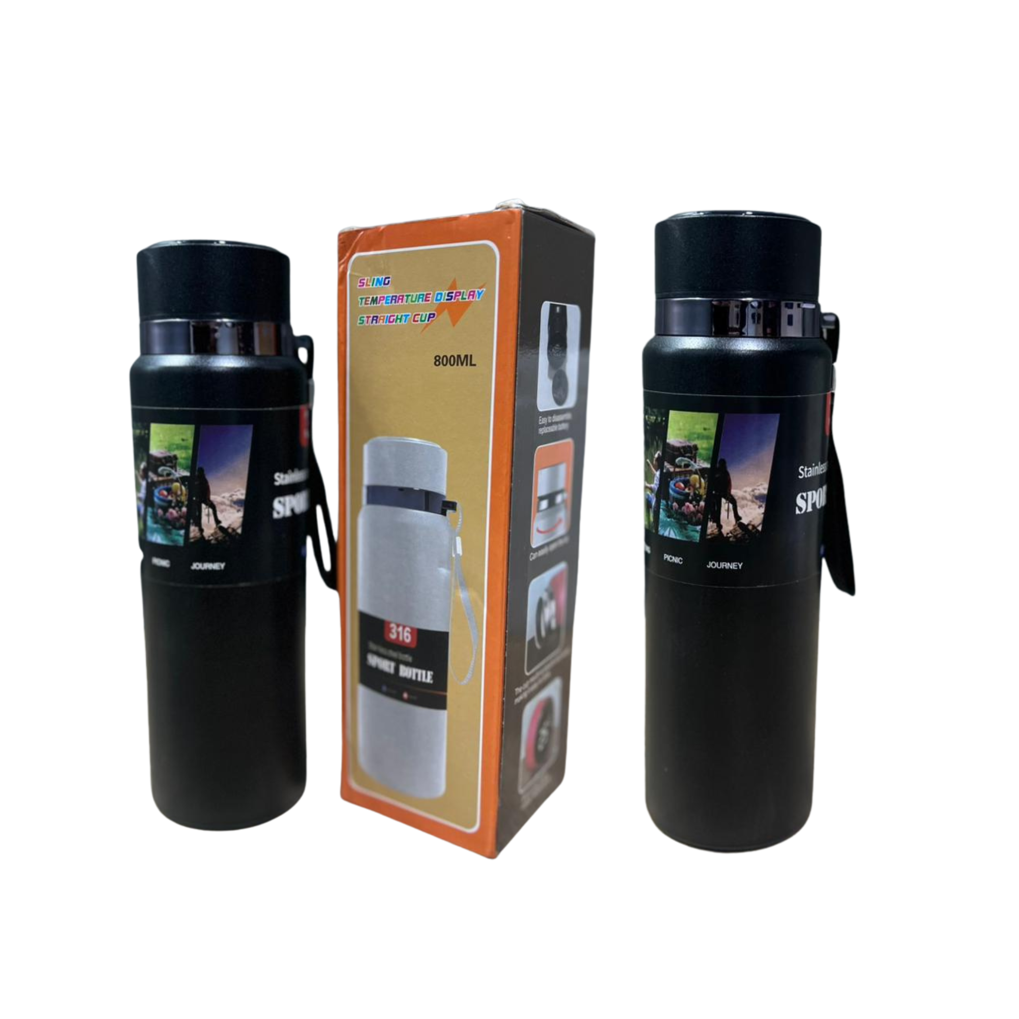 Alsultan Sports Vacuum Insulated Stainless Steel Water Bottle