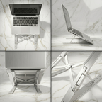 Adjustable Metal Laptop Stand Ergonomic Aluminum Desk Stand for Laptop, MacBook & Notebook