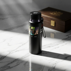 Alsultan Sports Vacuum Insulated Stainless Steel Water Bottle Hot & Cold Thermal Flask with Carry Strap