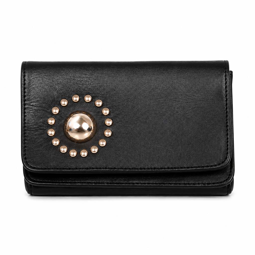 Urban Chic Black Crossbody Purse for Women Stylish Leather Shoulder Bag with Multiple Compartments