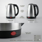 Fast Boil Electric Kettle – 1.8L Stainless Steel Electric Water Heater | Auto Shut-Off Safety Kettle for Home & Office