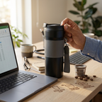 Stainless Steel Insulated Coffee Mug 510ML Leak-Proof Travel Cup